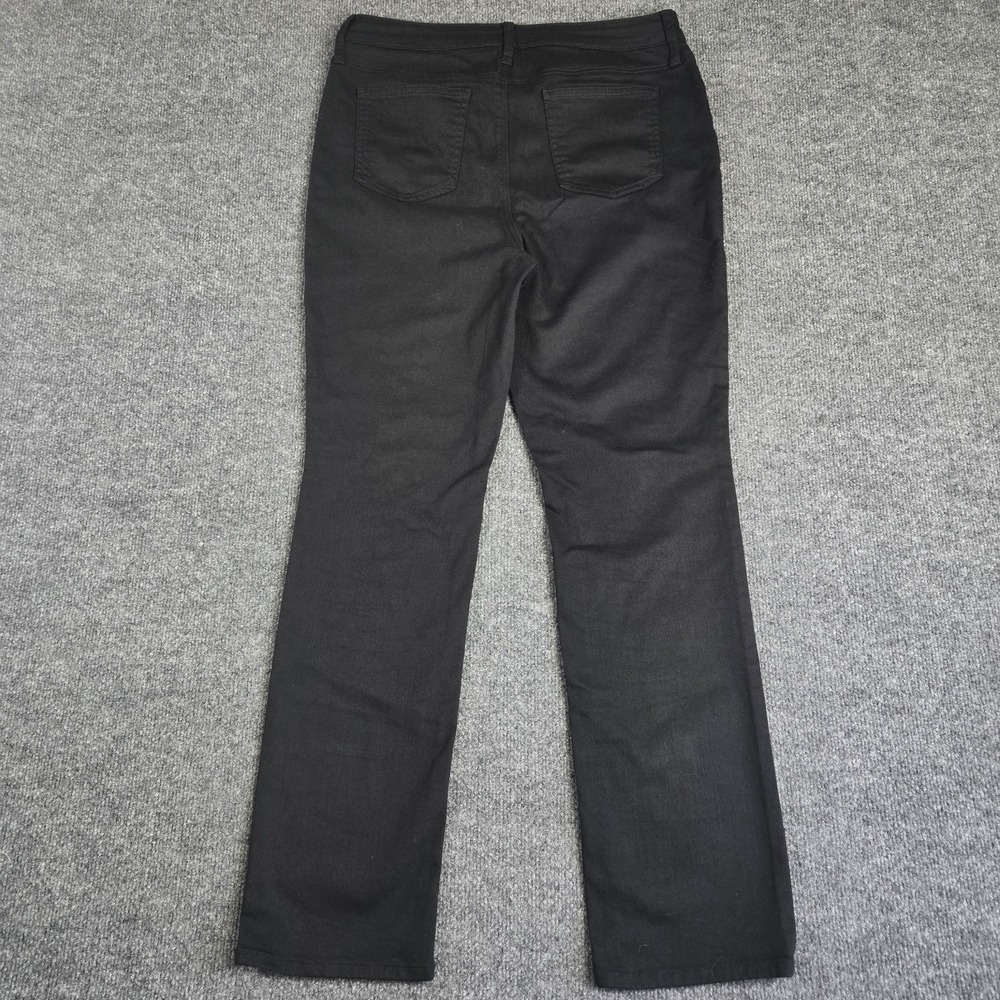 Chico's Jeans Womens 8R So Slimming Girlfriend Straight Leg Black Stretch Denim - Picture 5 of 14